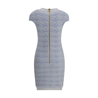 Light Blue Polyamide Casual Dress
