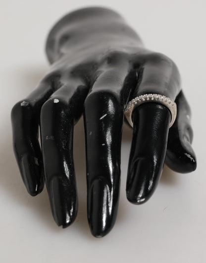 Sterling Silver 925 Band Pave CZ Crystal Eternity Ring