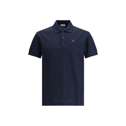 Blue Cotton Polo Shirt
