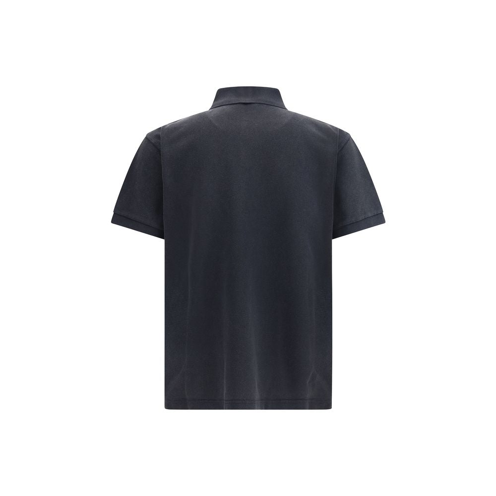 Black Cotton Polo Shirt