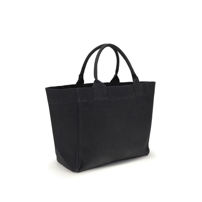 Black Recycled Cotton Shoulder Bag