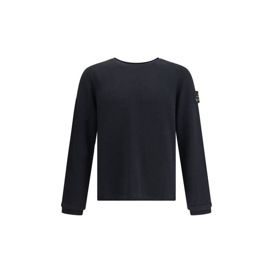 Black Merino Wool Sweatshirt