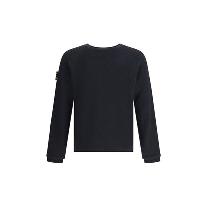 Black Merino Wool Sweatshirt