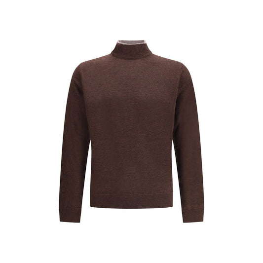 Brown Wool Turtleneck