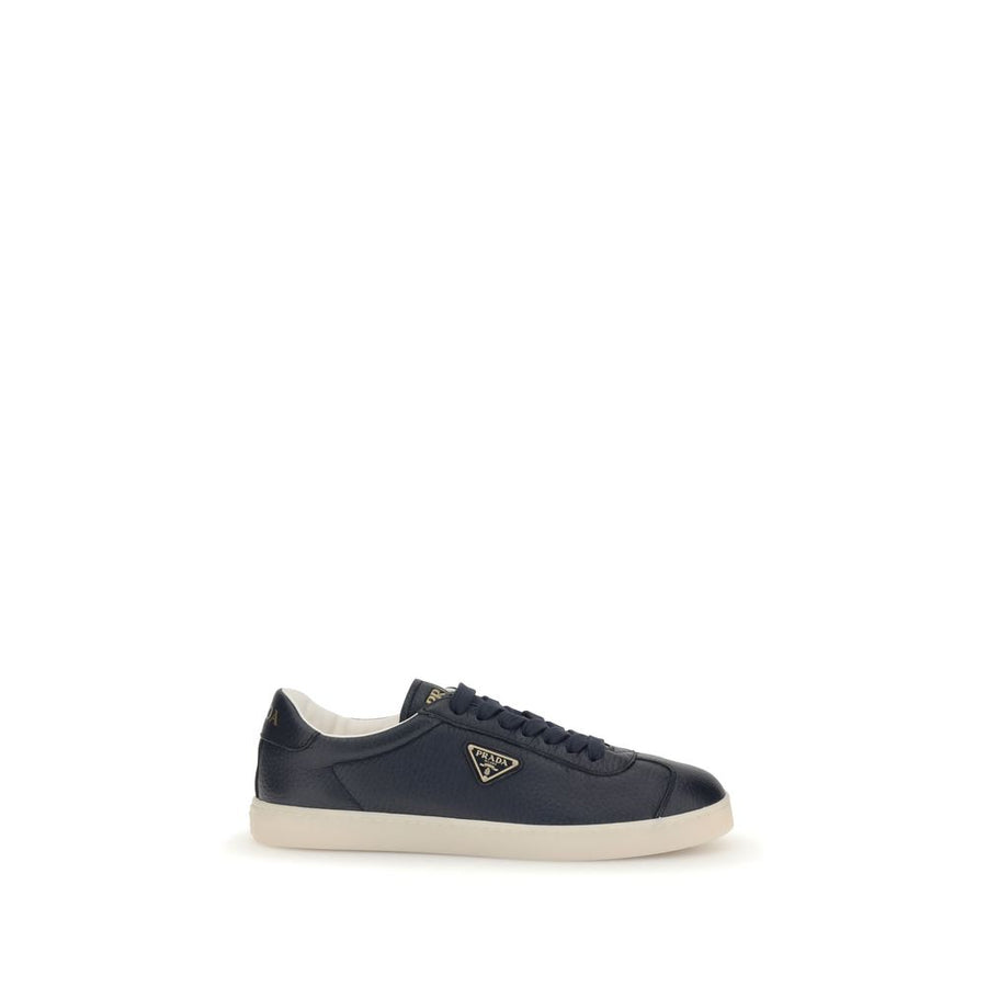 Blue Calf Leather Bos Taurus Low Top Sneakers