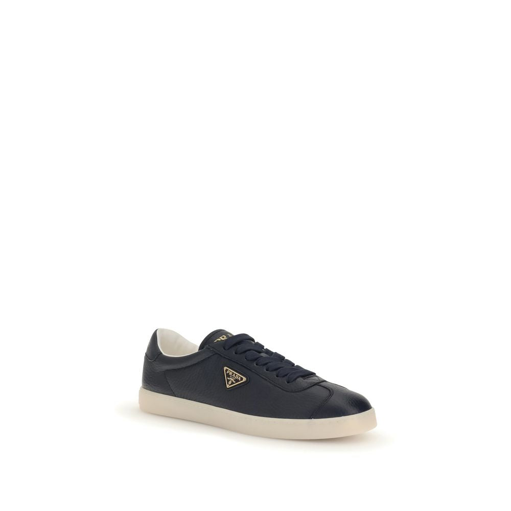 Blue Calf Leather Bos Taurus Low Top Sneakers
