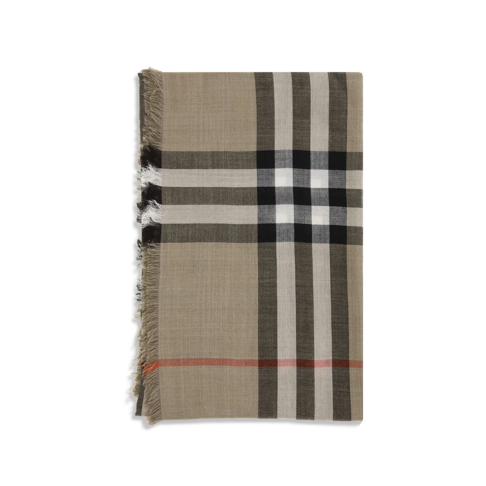Beige Wool Scarf
