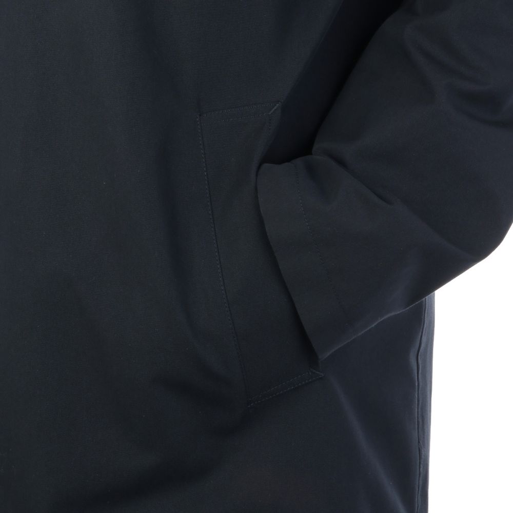 Black Cotton Mens Coat