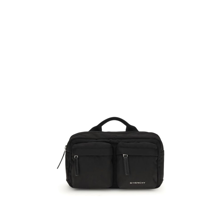 Black Polyamide Shoulder Bag