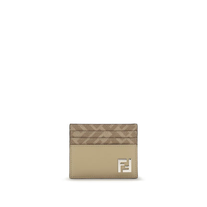 Beige Calf Leather Bos Taurus Wallet