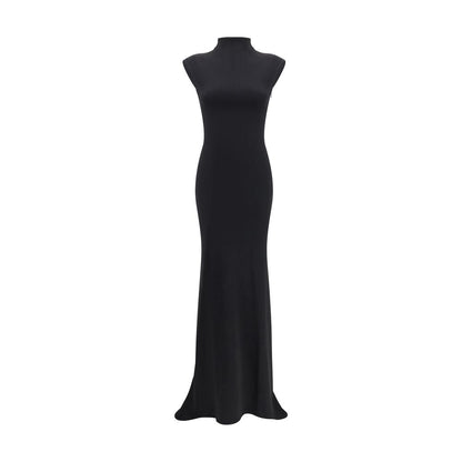 Black Viscose Cocktail Dress