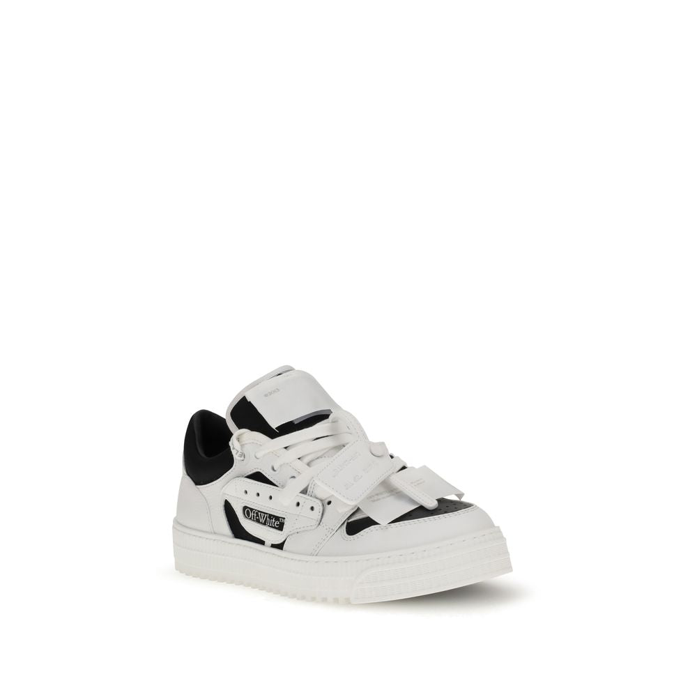 White Leather Low Top Sneakers