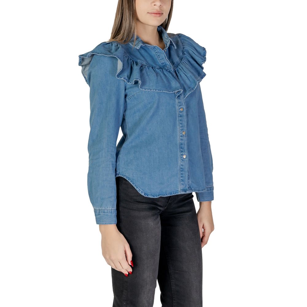 Blue Cotton Blouse