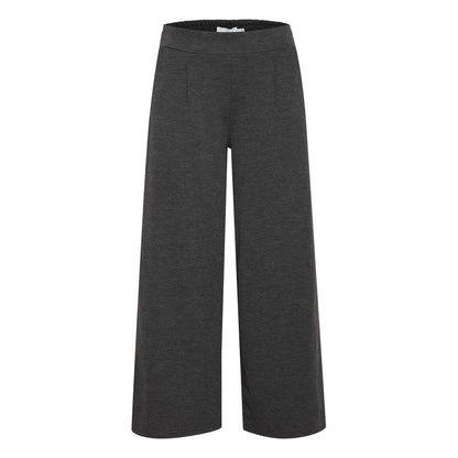 Gray Recycled Polyester Flared Pants