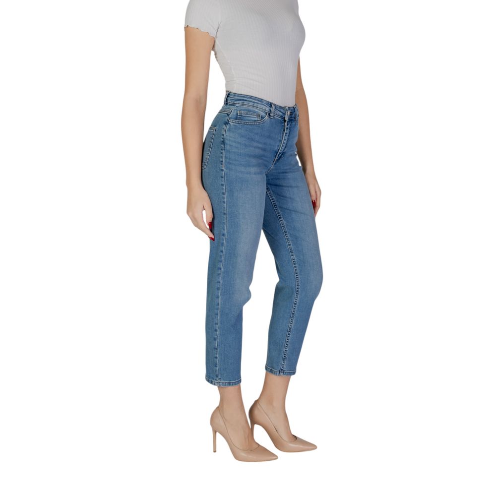 Light Blue Cotton Mom Jeans