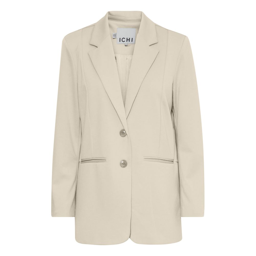 Beige Recycled Polyester Blazer