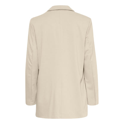 Beige Recycled Polyester Blazer