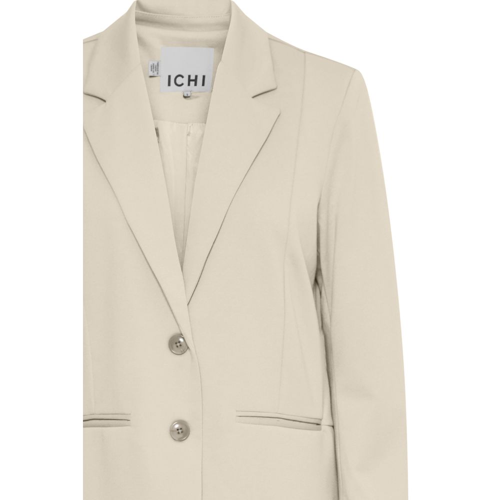 Beige Recycled Polyester Blazer