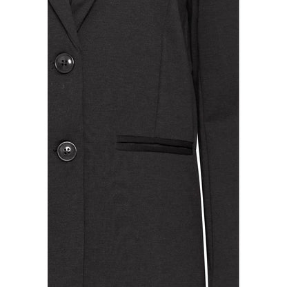 Black Recycled Polyester Blazer