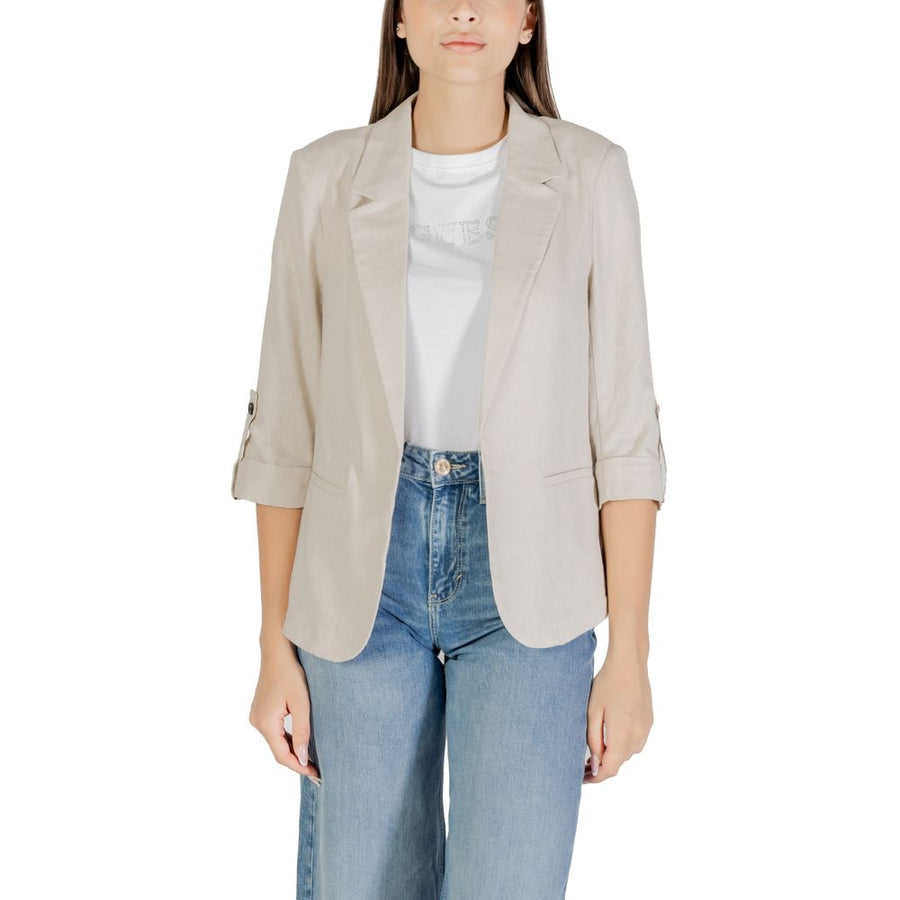 Beige Linen Blazer
