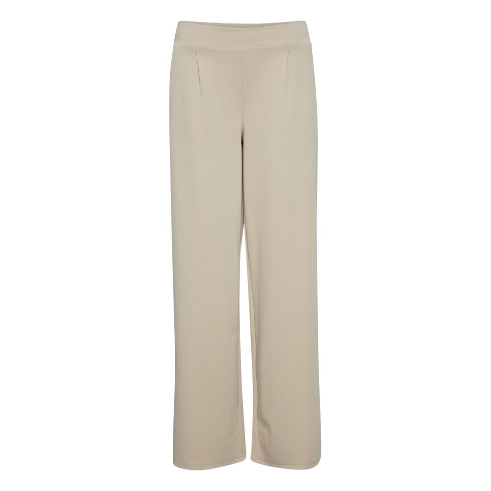 Beige Recycled Polyurethane Casual Pants
