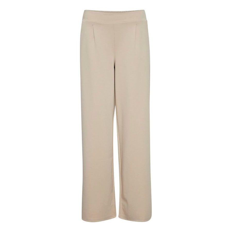 Beige Recycled Polyurethane Casual Pants