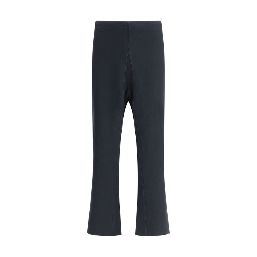 Black Cotton Casual Pants