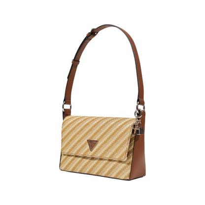 Beige Polypropylene Handbag