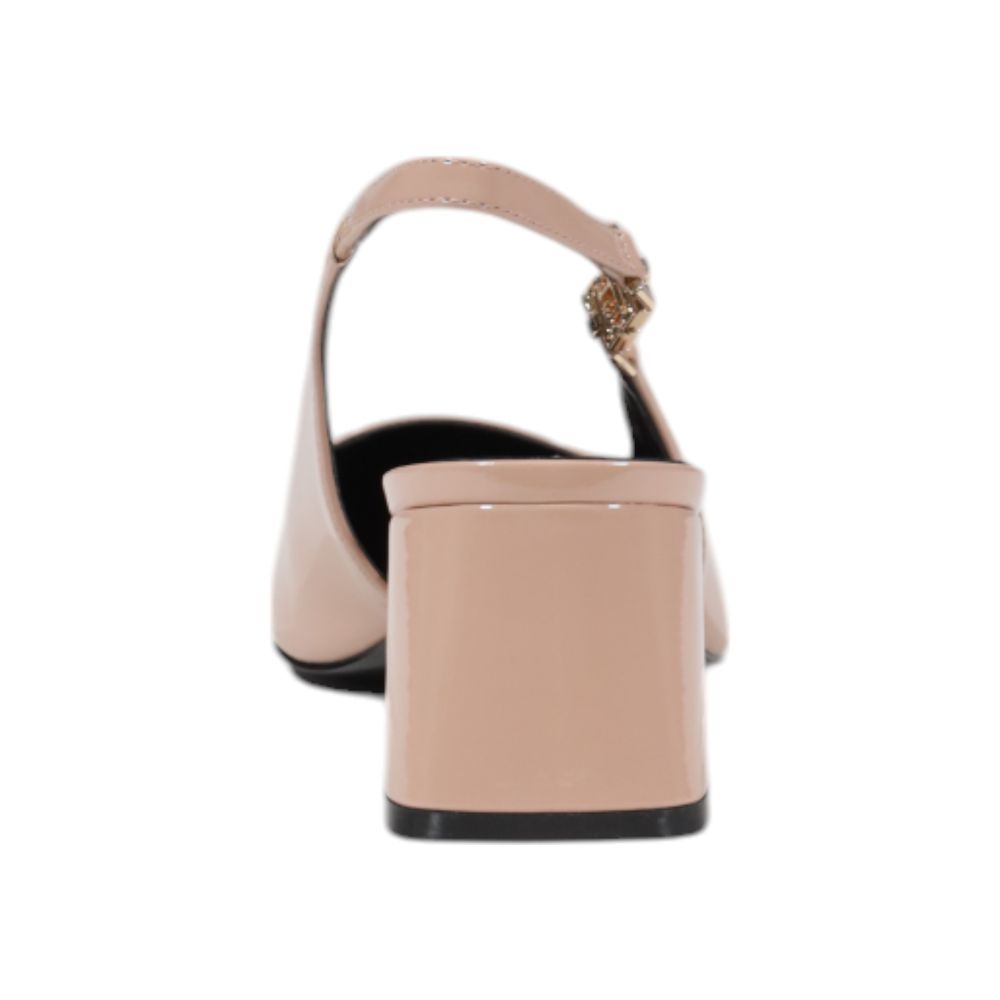 Pink Polyethylene Platform Sandals