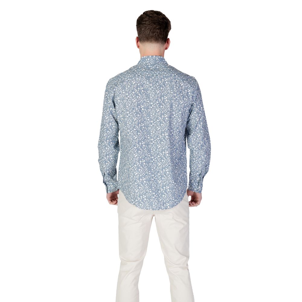 Light Blue Cotton Pattern Shirt
