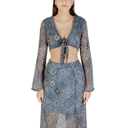 Blue Recycled Polyester Top