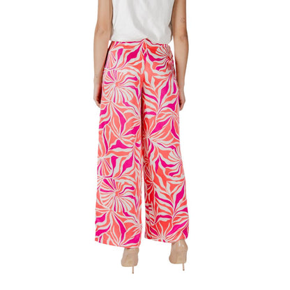 Multicolor Recycled Polyester Casual Pants