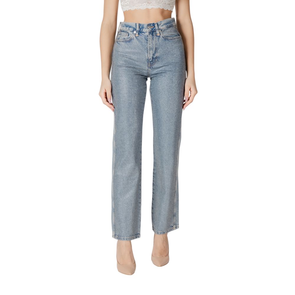 Blue Cotton Mom Jeans