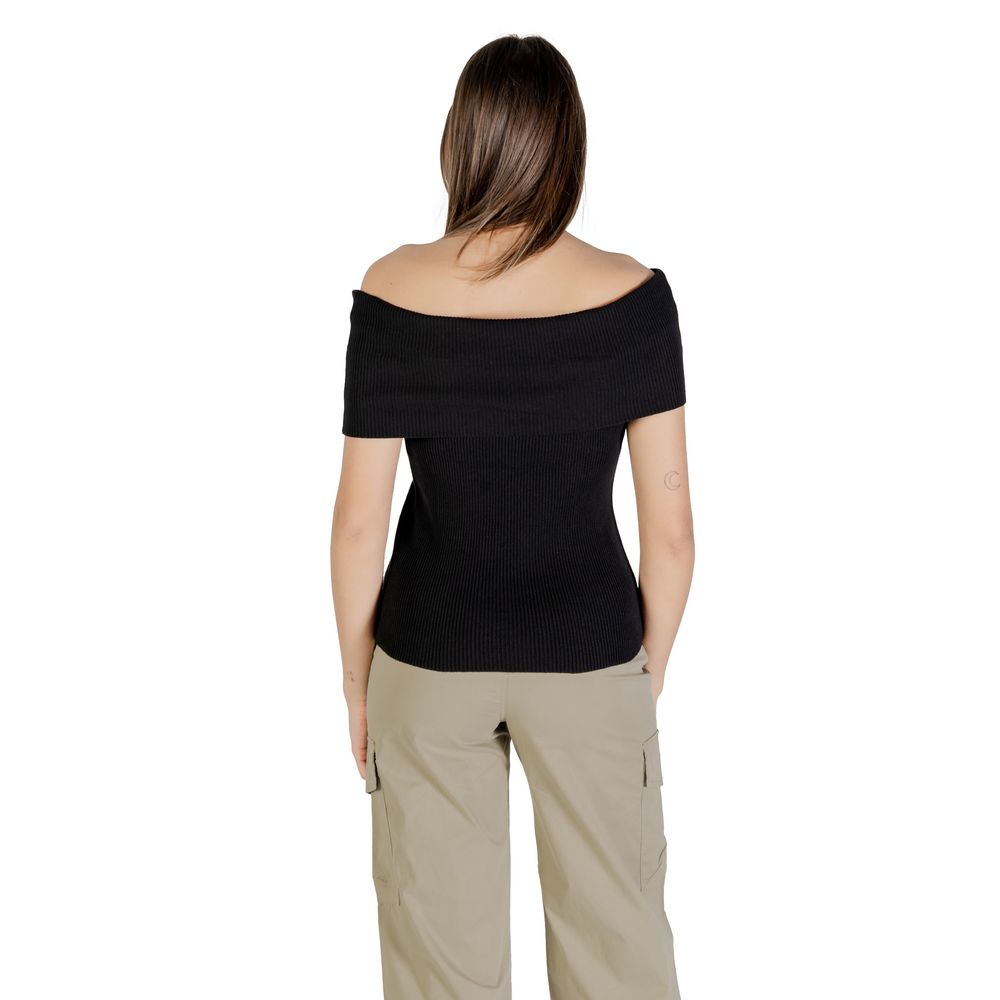 Black Polyester Bodysuit