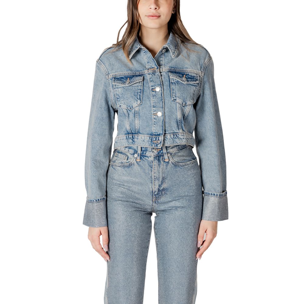 Light Blue Organic Cotton Jackets & Coat