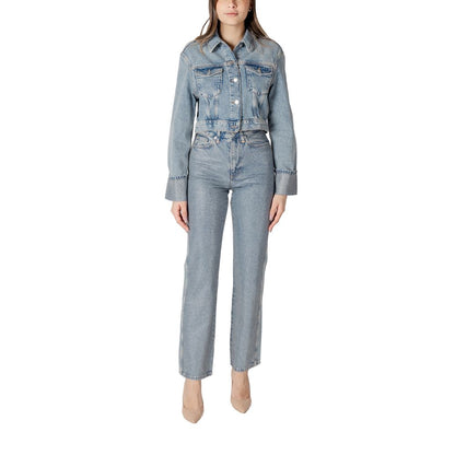 Light Blue Organic Cotton Jackets & Coat