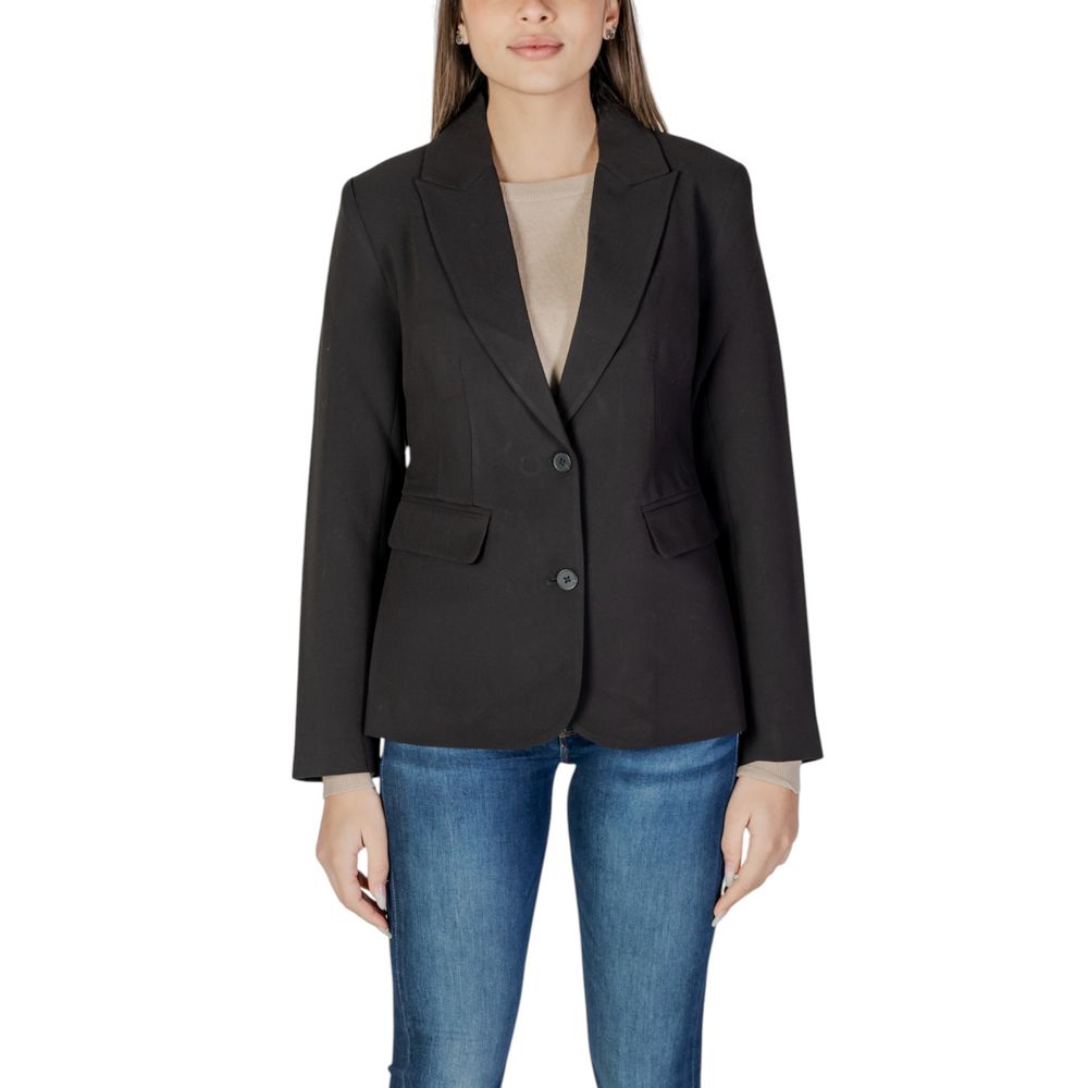 Black Recycled Polyester Blazer