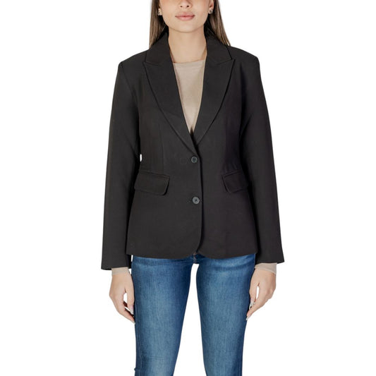 Black Recycled Polyester Blazer