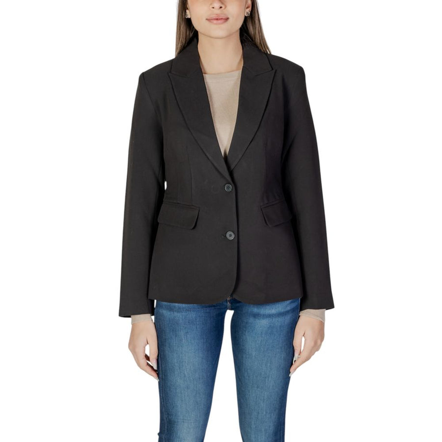Black Recycled Polyester Blazer
