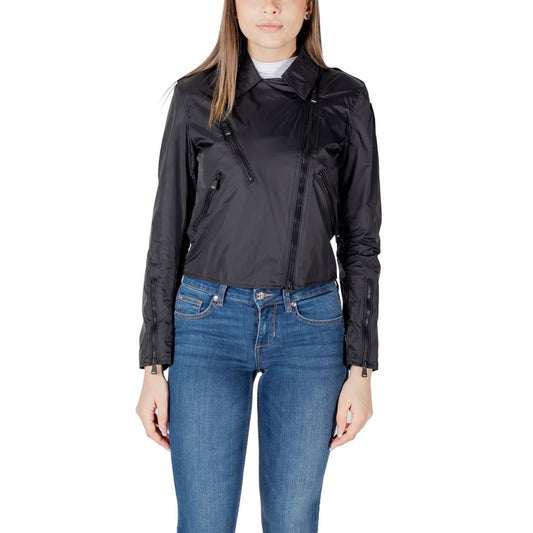 Black Polyamide Biker Jacket