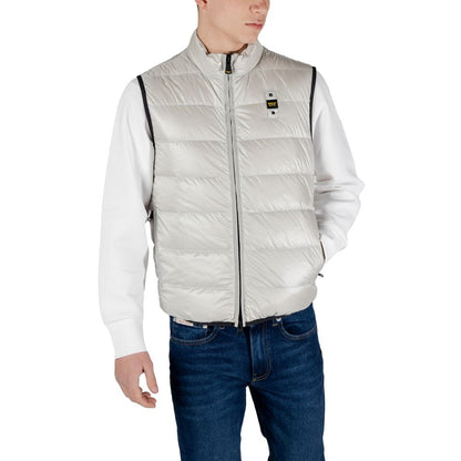 Gray Polyamide Sleveless Jacket