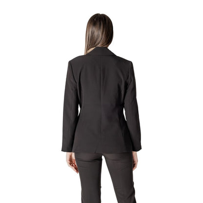 Black Polyester Blazer