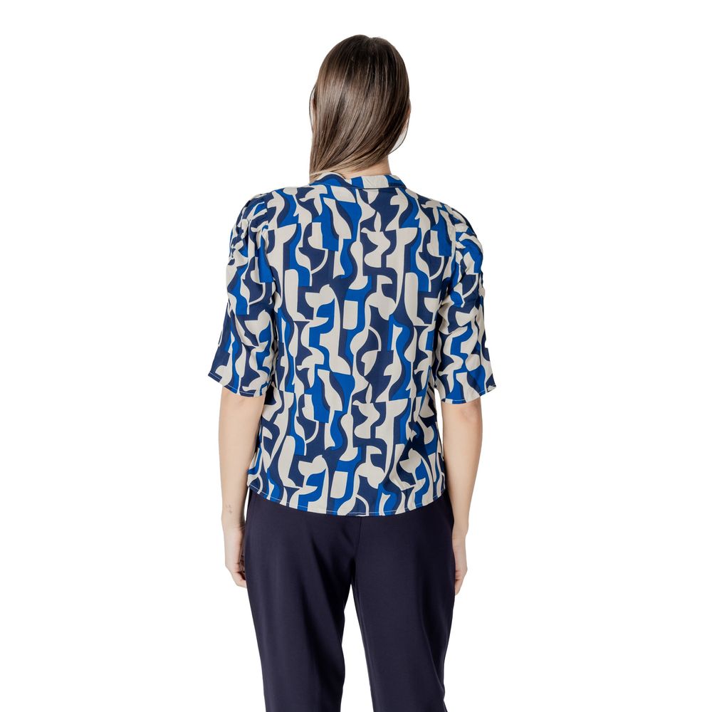 Blue Viscose Blouse