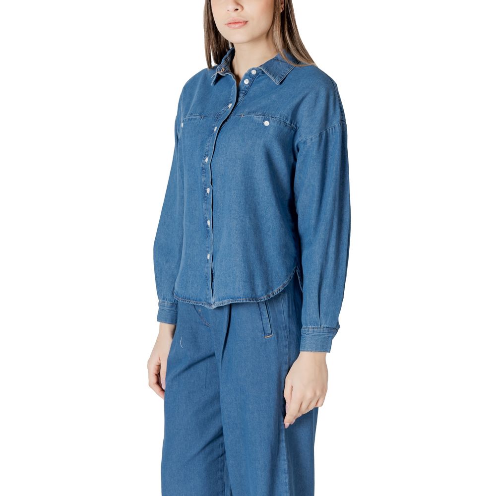 Blue Cotton Blouse