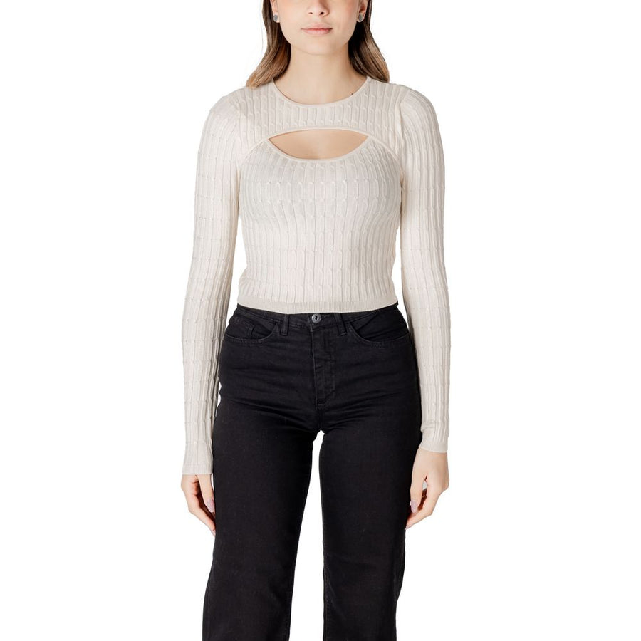 Beige Marabou Sweatshirt