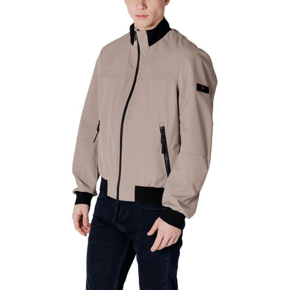Brown Polyester Bomber