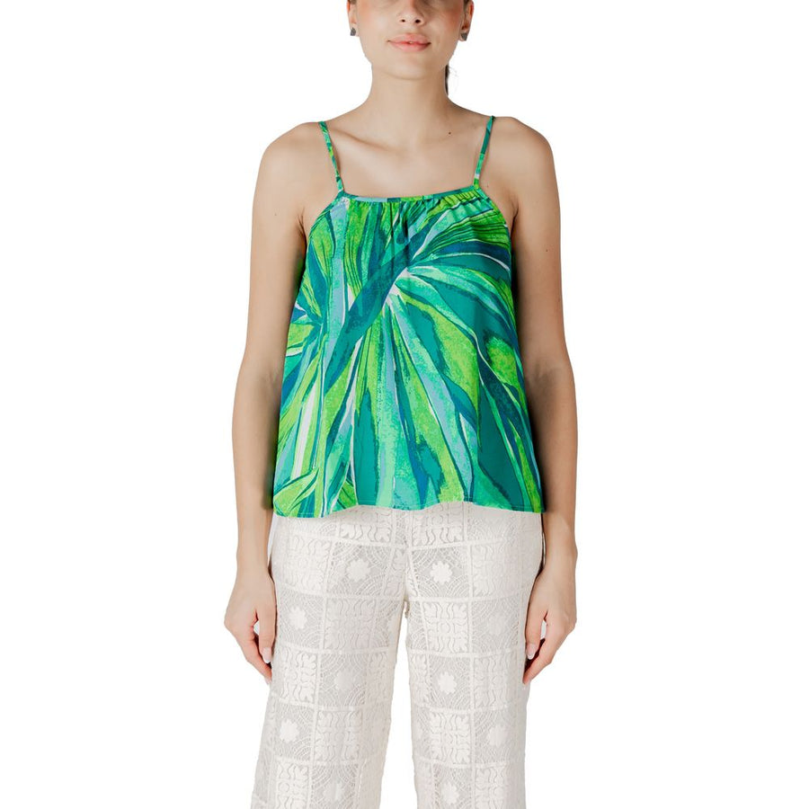 Green Viscose Tank Top