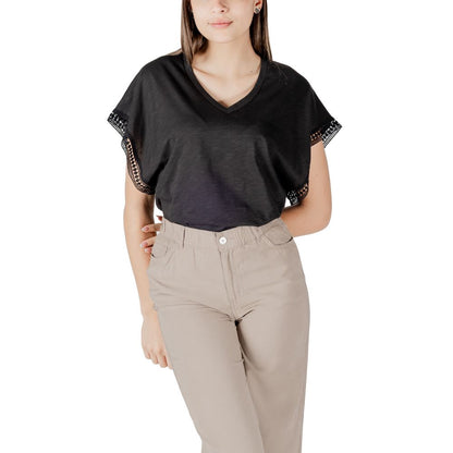 Black Cotton T-Shirt