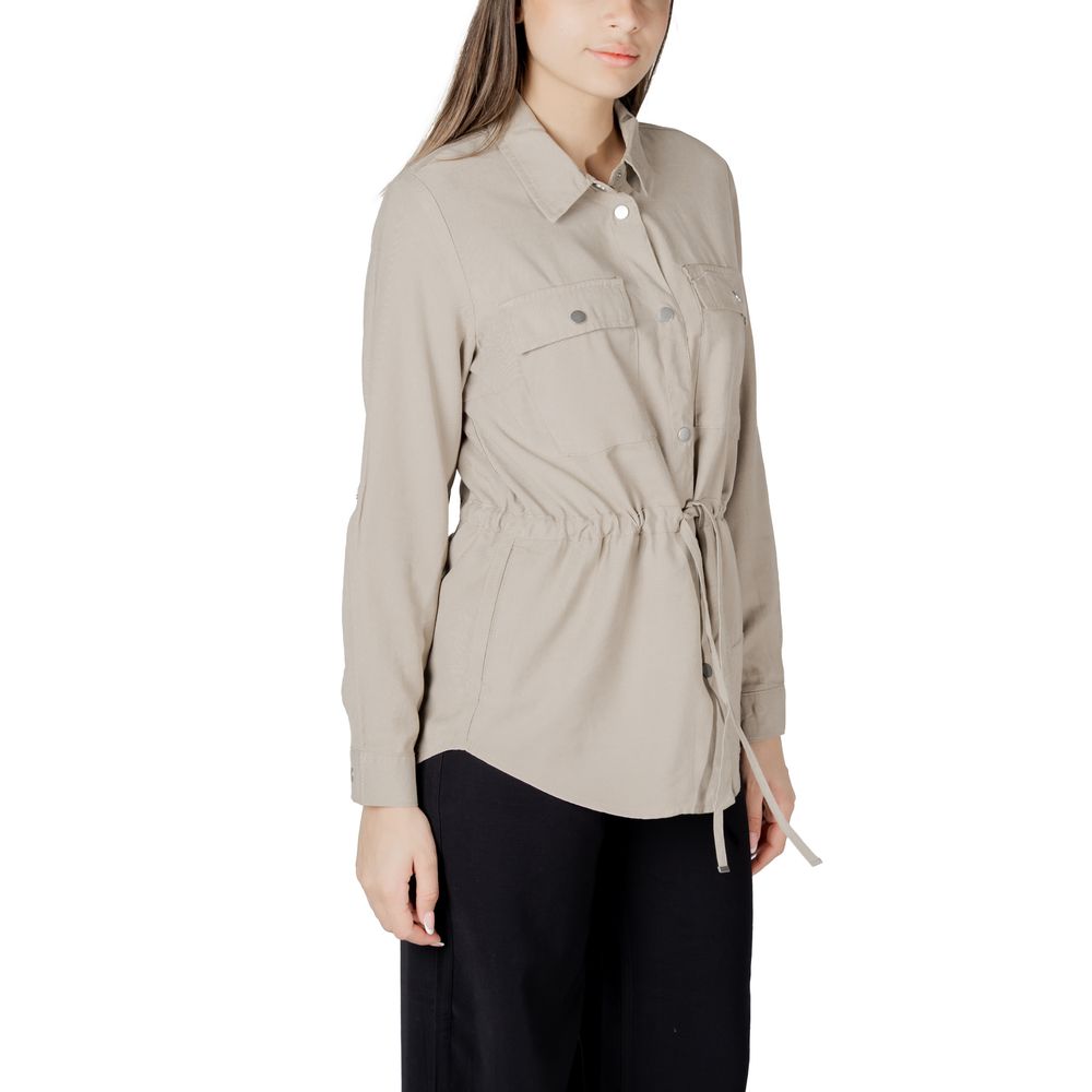 Beige Viscose Blouse