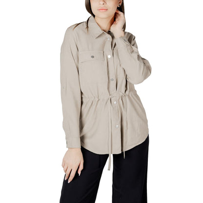 Beige Viscose Blouse